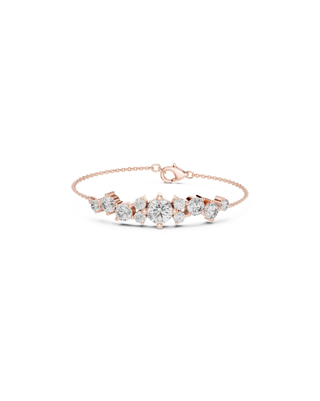 Round Shape Lab Grown Diamond Bracelet