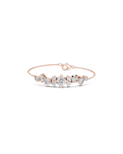 Round Shape Lab Grown Diamond Bracelet