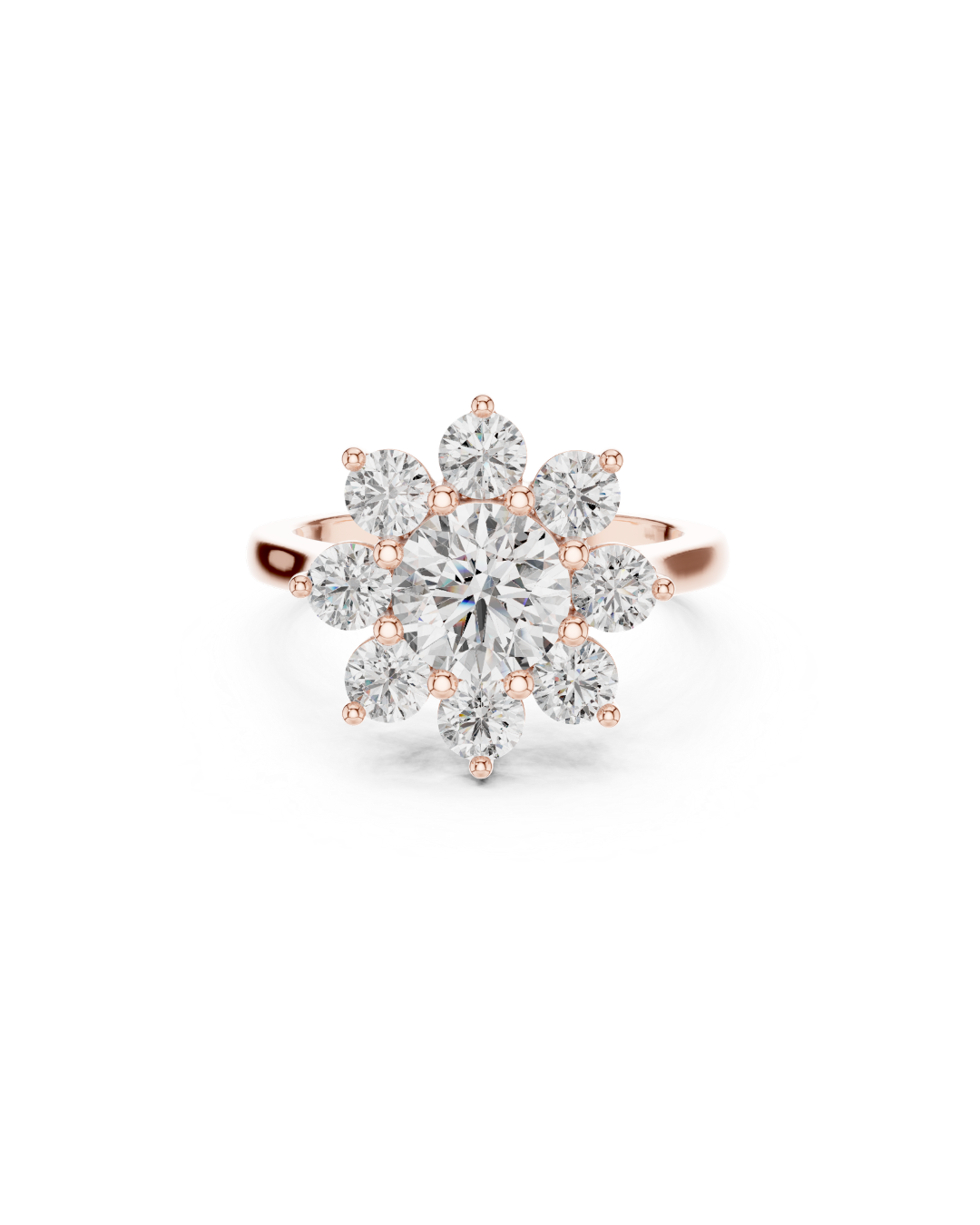 Round Shape Lab Grown Diamond Ring