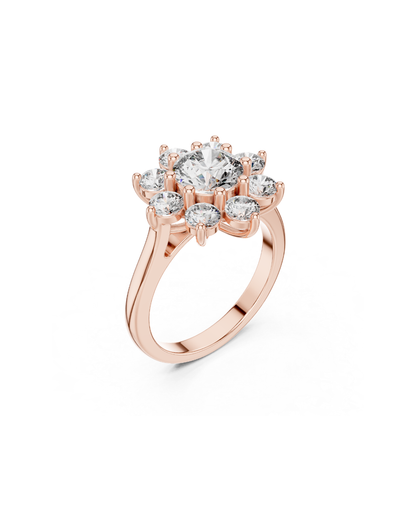 Round Shape Lab Grown Diamond Ring