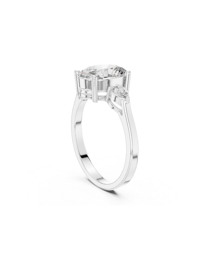 Oval Shape Lab Grown Diamond Ring