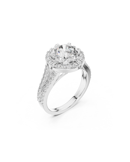 Round Shape Lab Grown Diamond Ring
