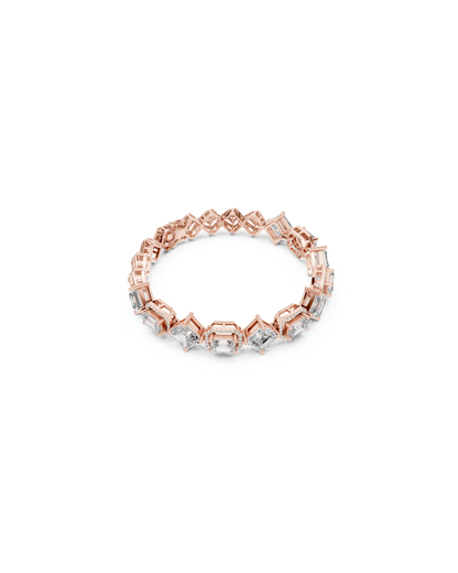 Emerald-Aser Mix Lab grown Diamond Bracelet