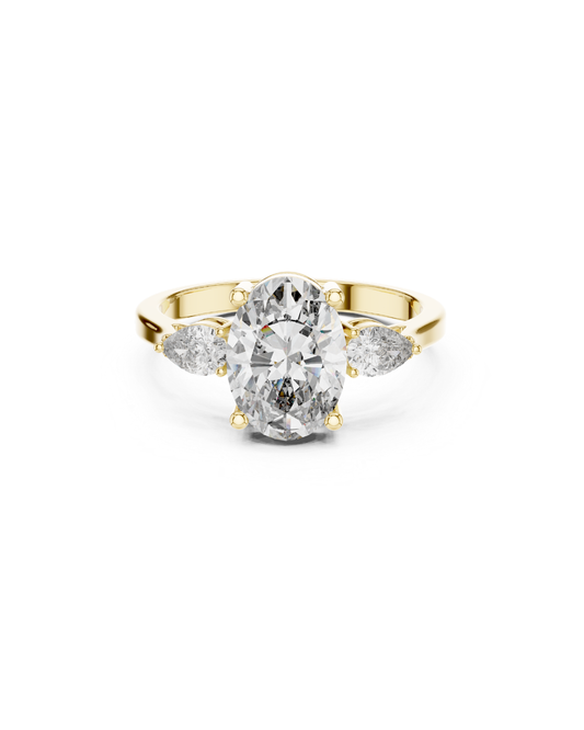 Oval Shape Lab Grown Diamond Ring