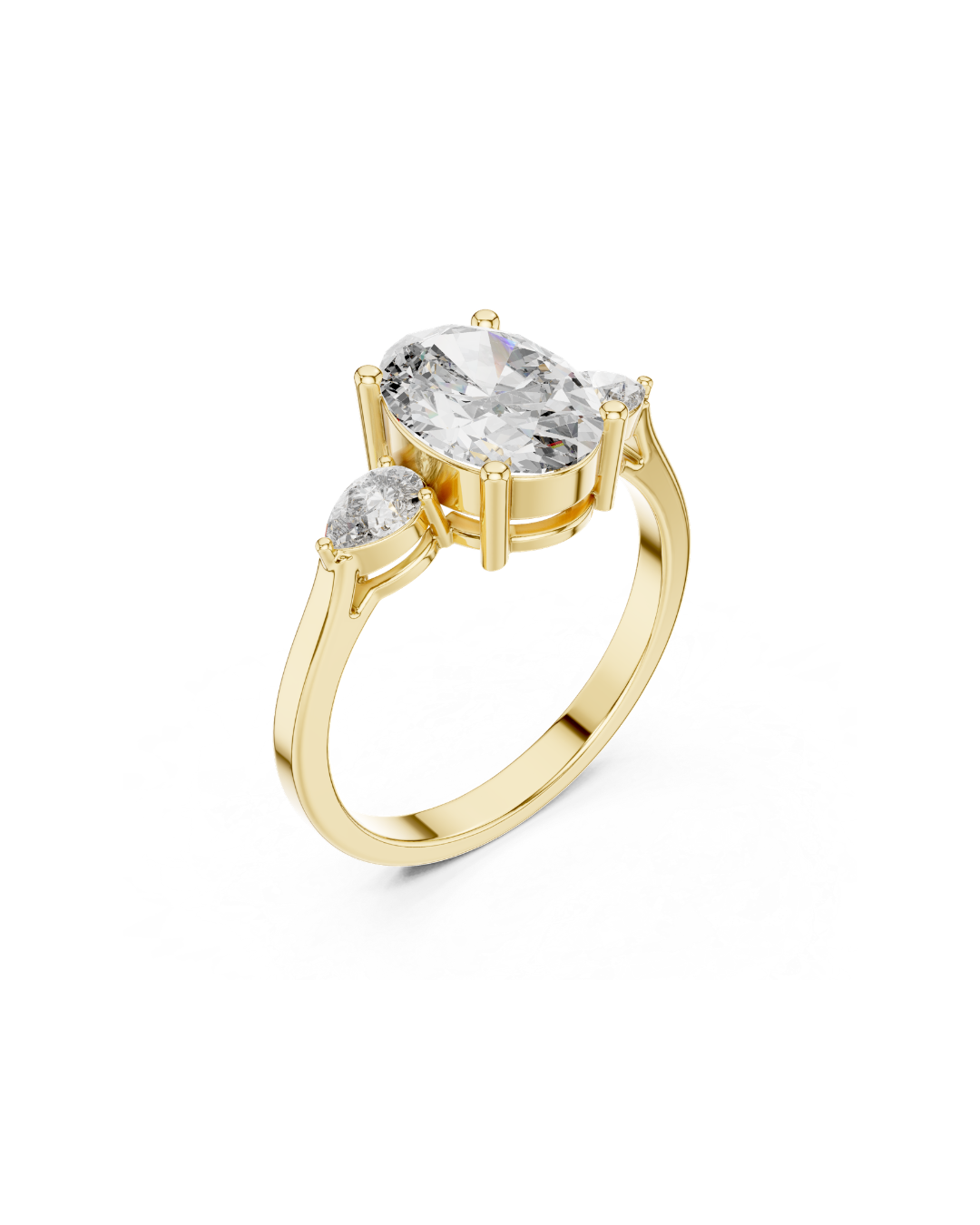 Oval Shape Lab Grown Diamond Ring