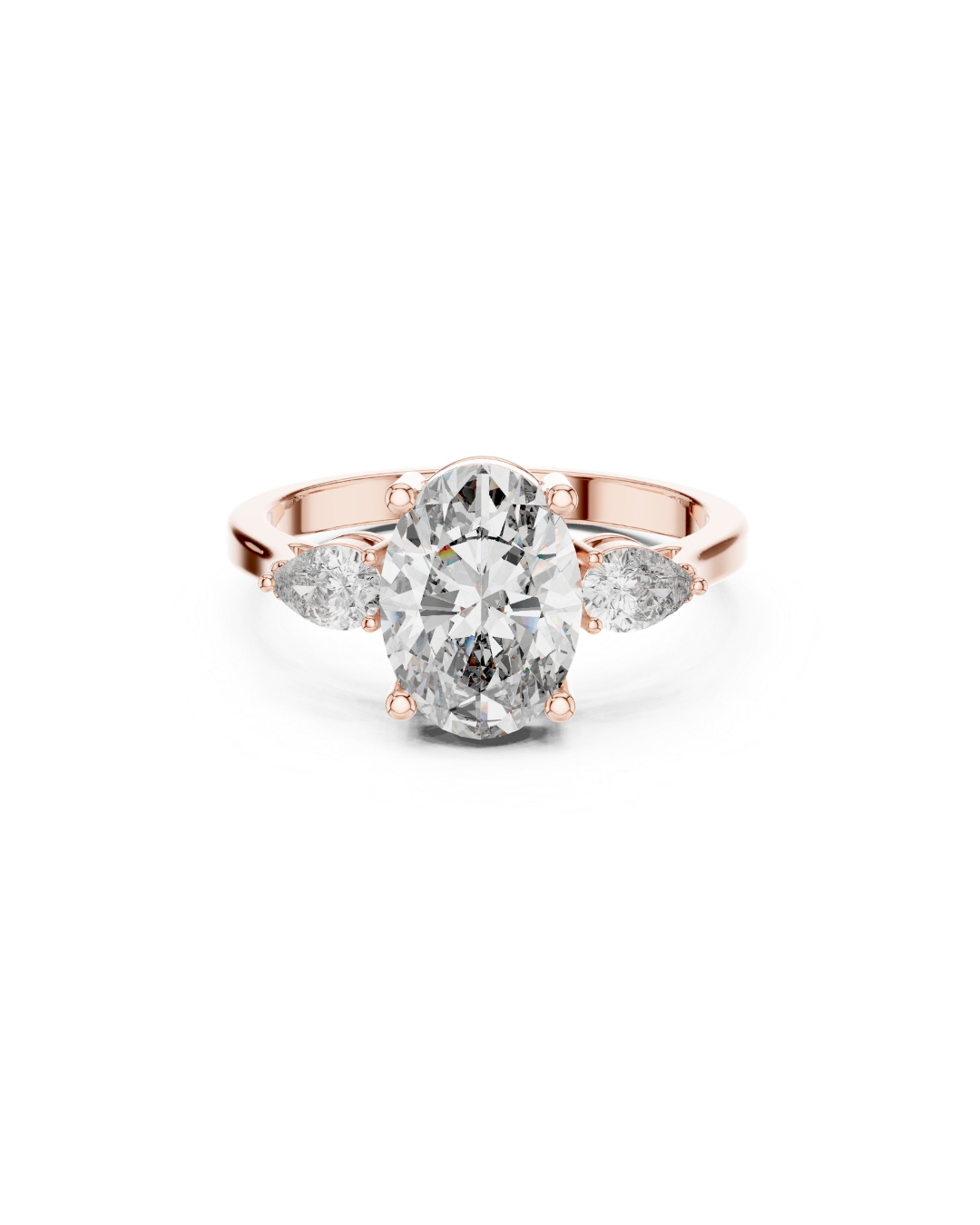 Oval Shape Lab Grown Diamond Ring
