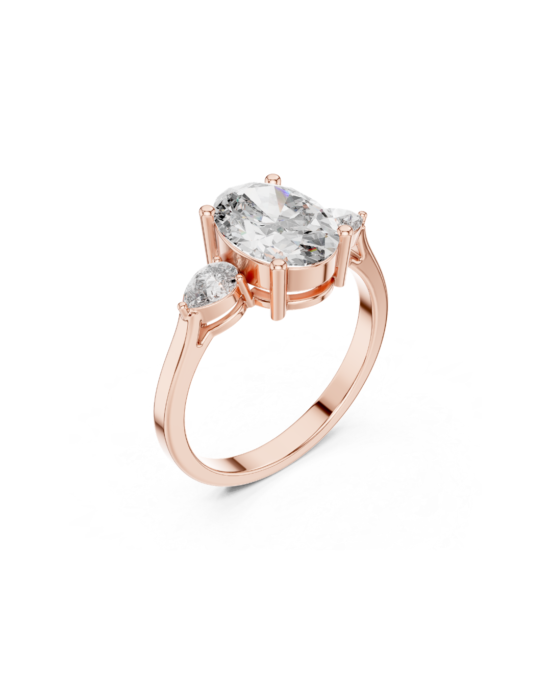 Oval Shape Lab Grown Diamond Ring