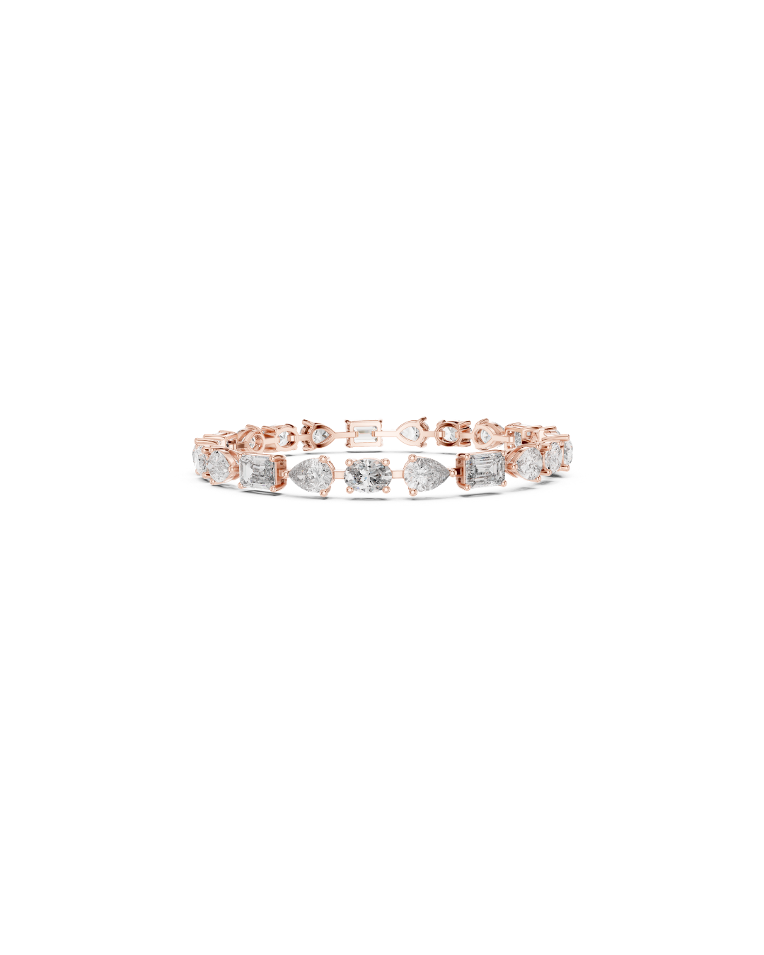 Fancy Mix Shape Lab Grown Diamond Bracelet