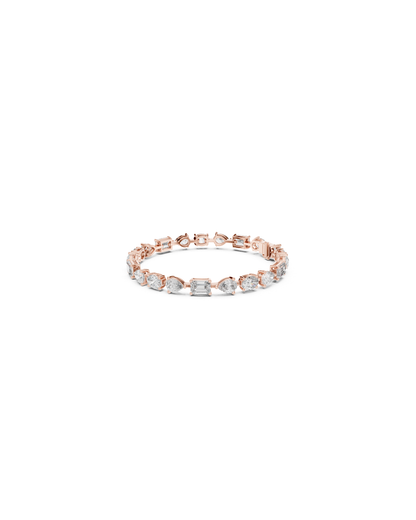 Fancy Mix Shape Lab Grown Diamond Bracelet