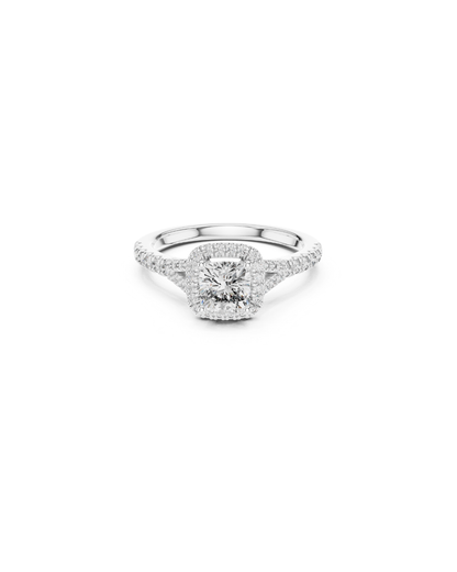 Cushain Shape Lab Grown Diamond Ring