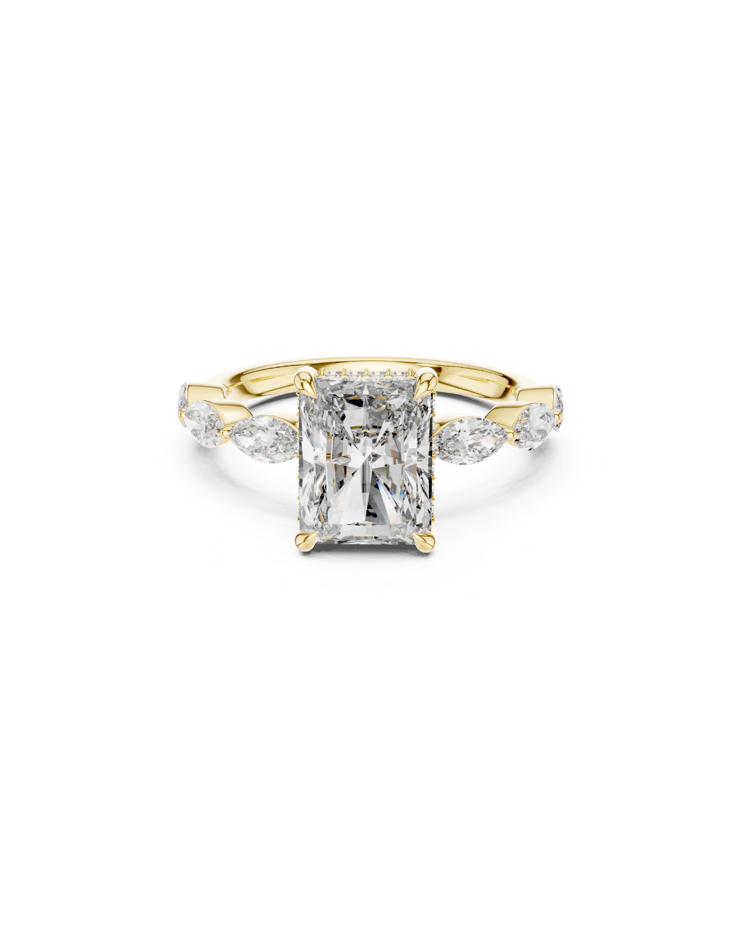Radiant Shape 3.00 CT.Diamond Ring