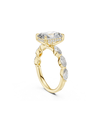 Radiant Shape 3.00 CT.Diamond Ring