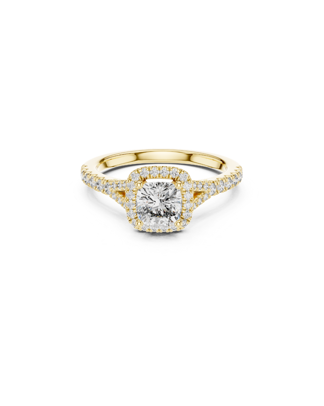 Cushain Shape Lab Grown Diamond Ring
