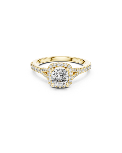 Cushain Shape Lab Grown Diamond Ring