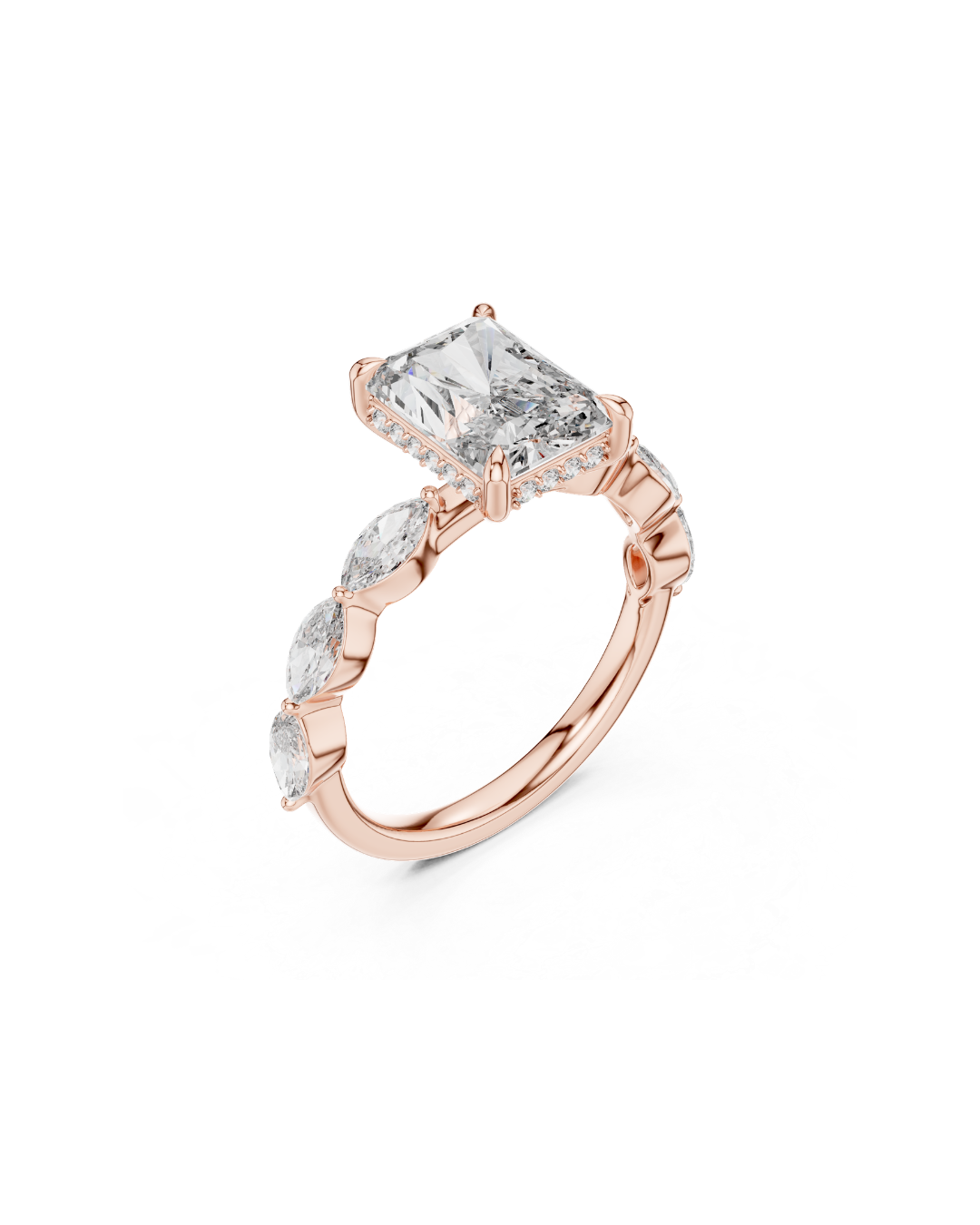 Radiant Shape 3.00 CT.Diamond Ring