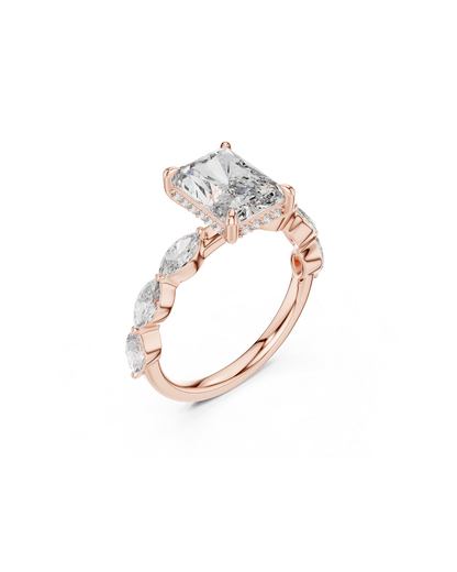 Radiant Shape 3.00 CT.Diamond Ring
