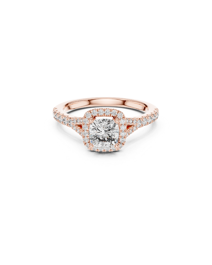 Cushain Shape Lab Grown Diamond Ring