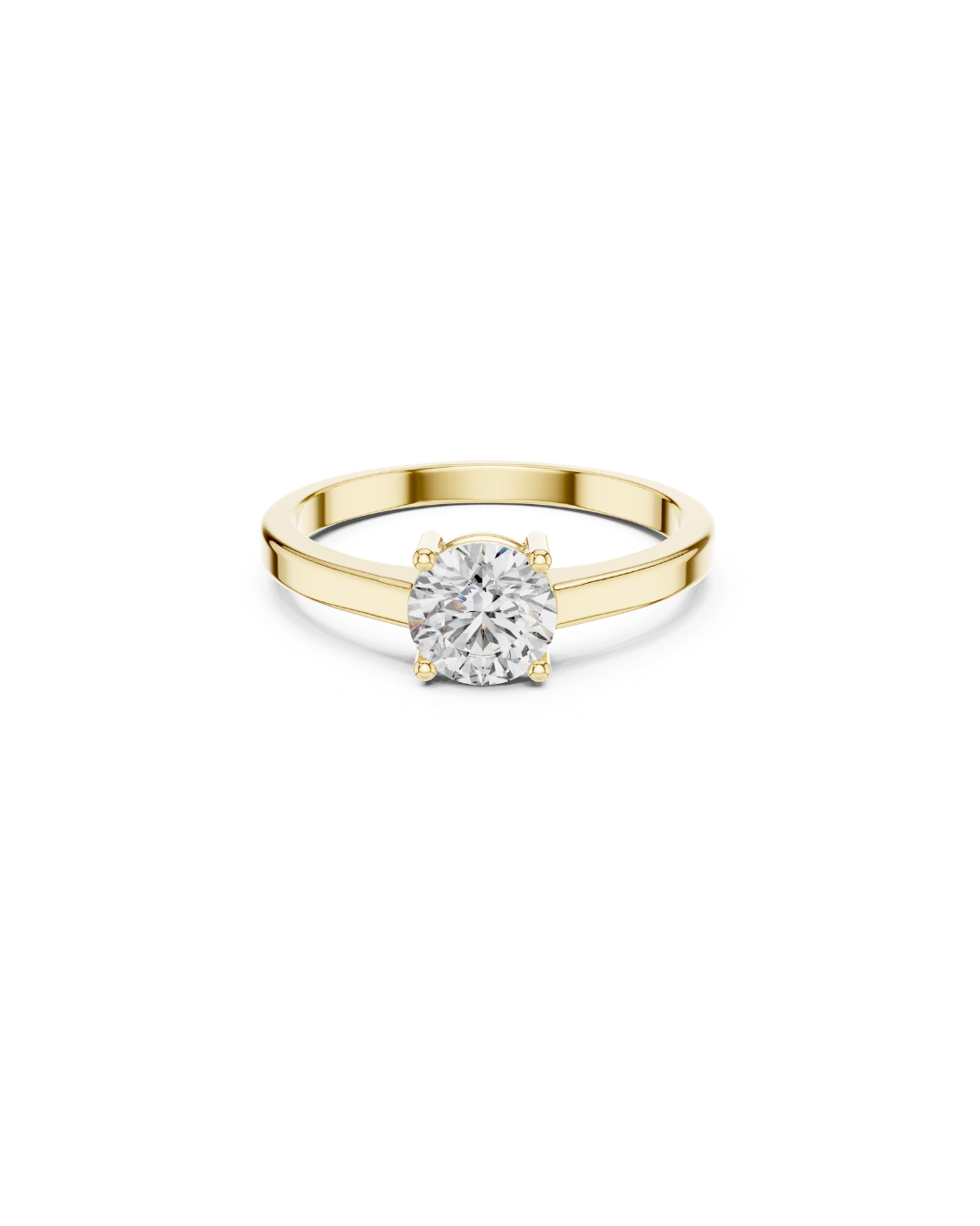 Round Shape Lab Grown Diamond Ring