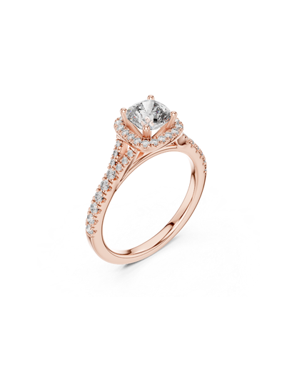 Cushain Shape Lab Grown Diamond Ring