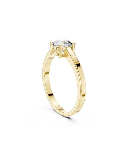 Round Shape Lab Grown Diamond Ring
