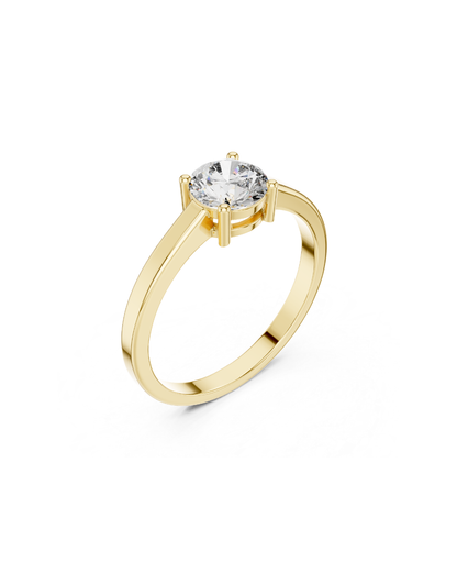 Round Shape Lab Grown Diamond Ring