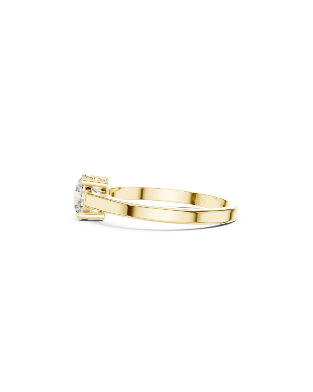 Round Shape Lab Grown Diamond Ring