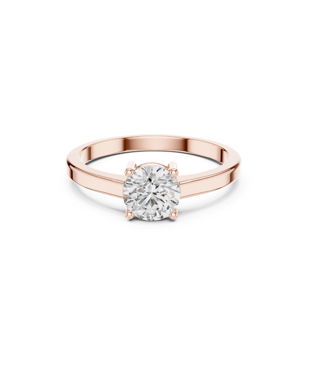 Round Shape Lab Grown Diamond Ring