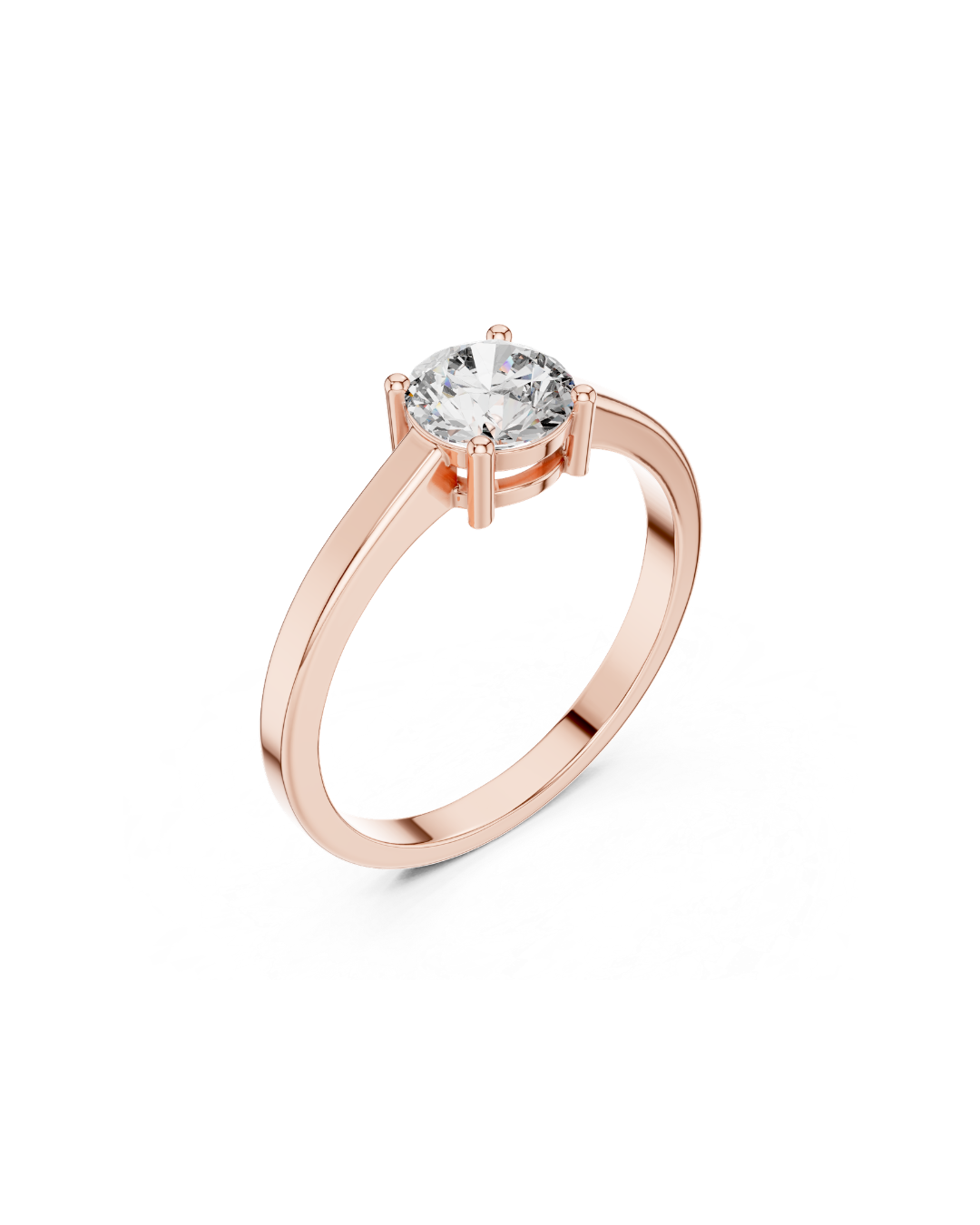 Round Shape Lab Grown Diamond Ring