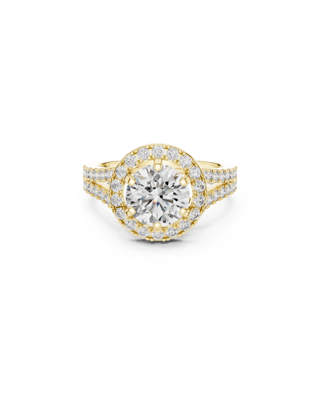 Round Shape Lab Grown Diamond Ring