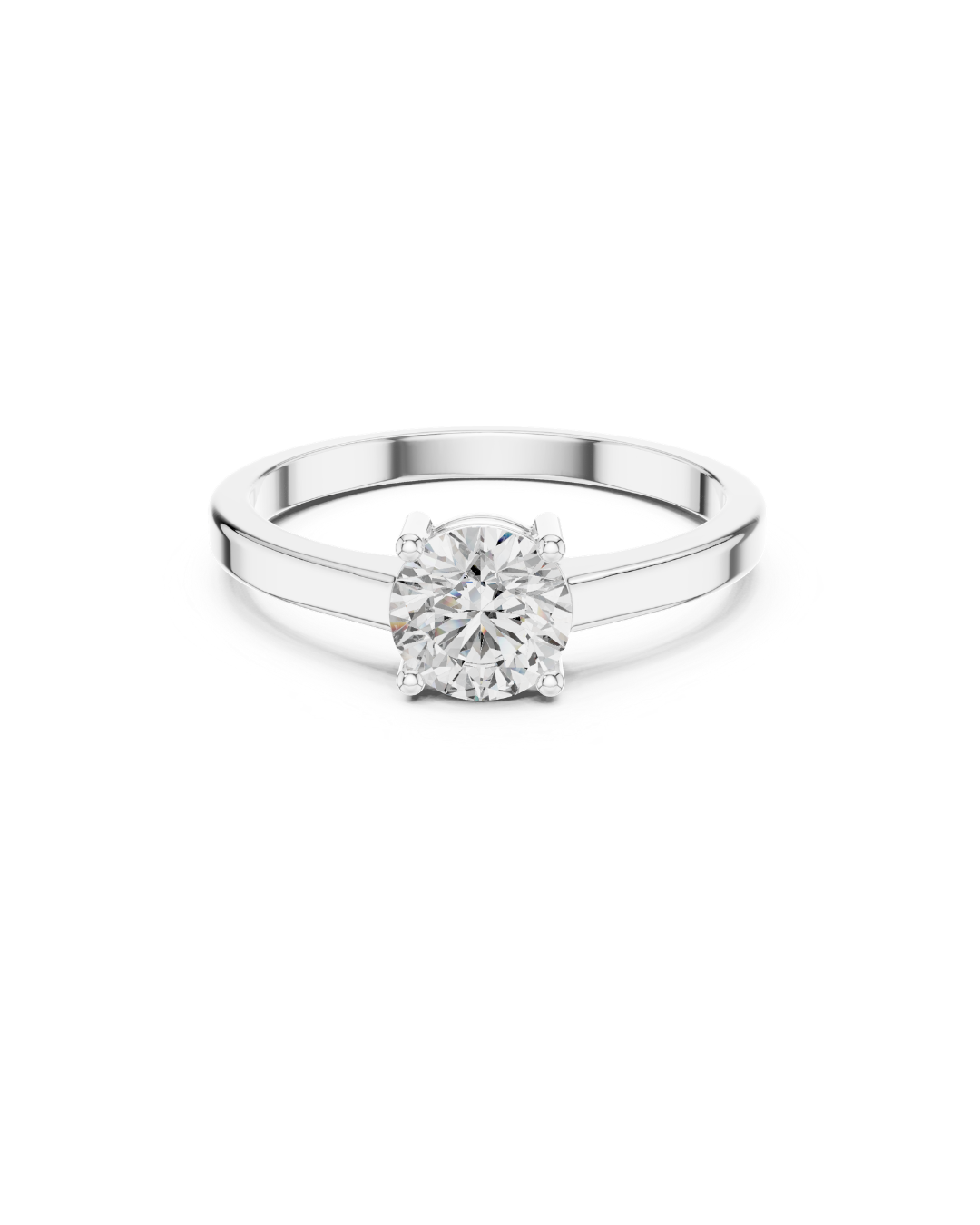 Round Shape Lab Grown Diamond Ring