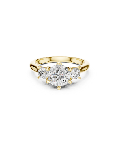 Round Shape Lab Grown Diamond Ring