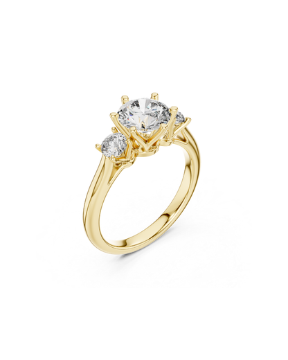 Round Shape Lab Grown Diamond Ring