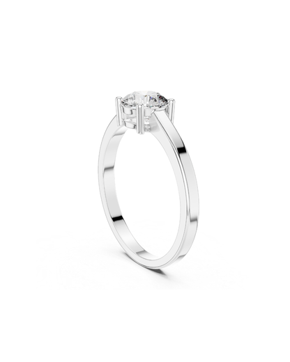 Round Shape Lab Grown Diamond Ring
