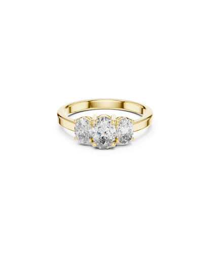 Oval Shape Lab Grown Diamond Ring