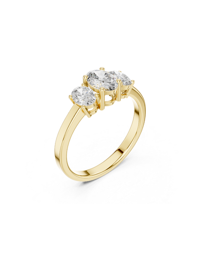 Oval Shape Lab Grown Diamond Ring