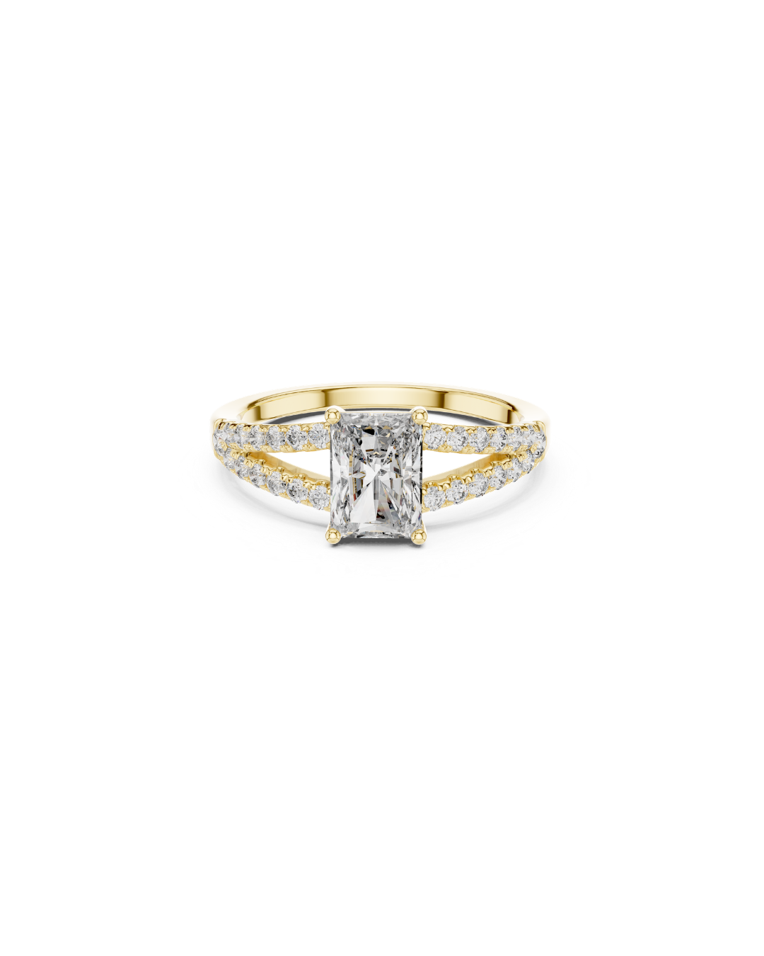 Radiant Shape 1.55 CT.Diamond Ring