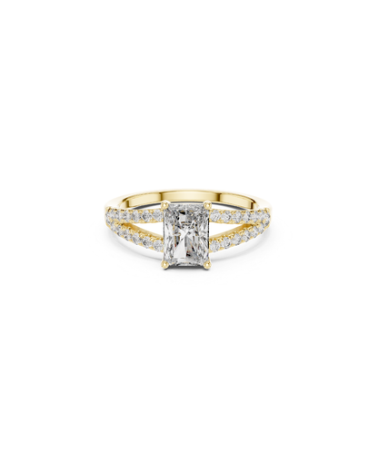 Radiant Shape 1.55 CT.Diamond Ring