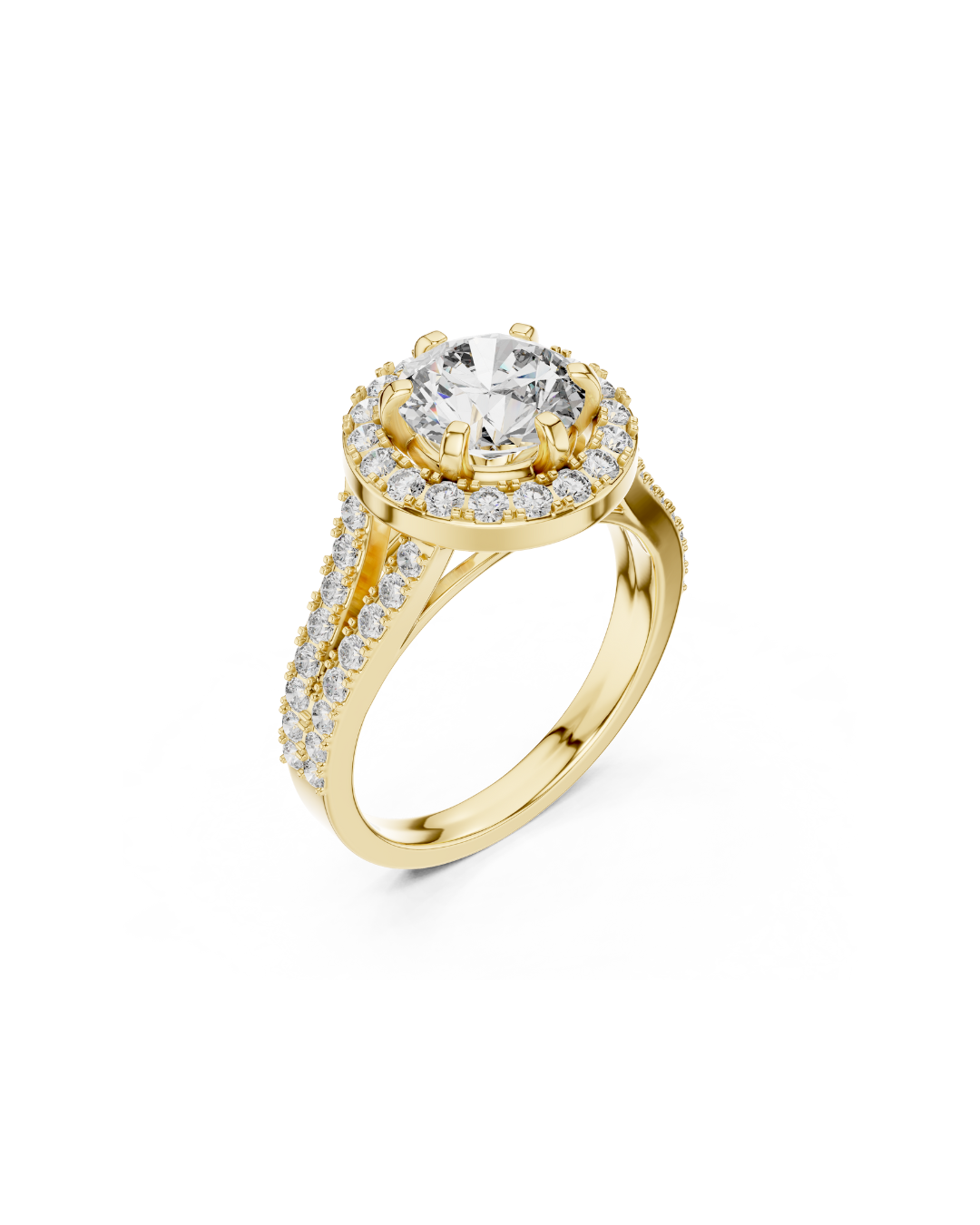 Round Shape Lab Grown Diamond Ring