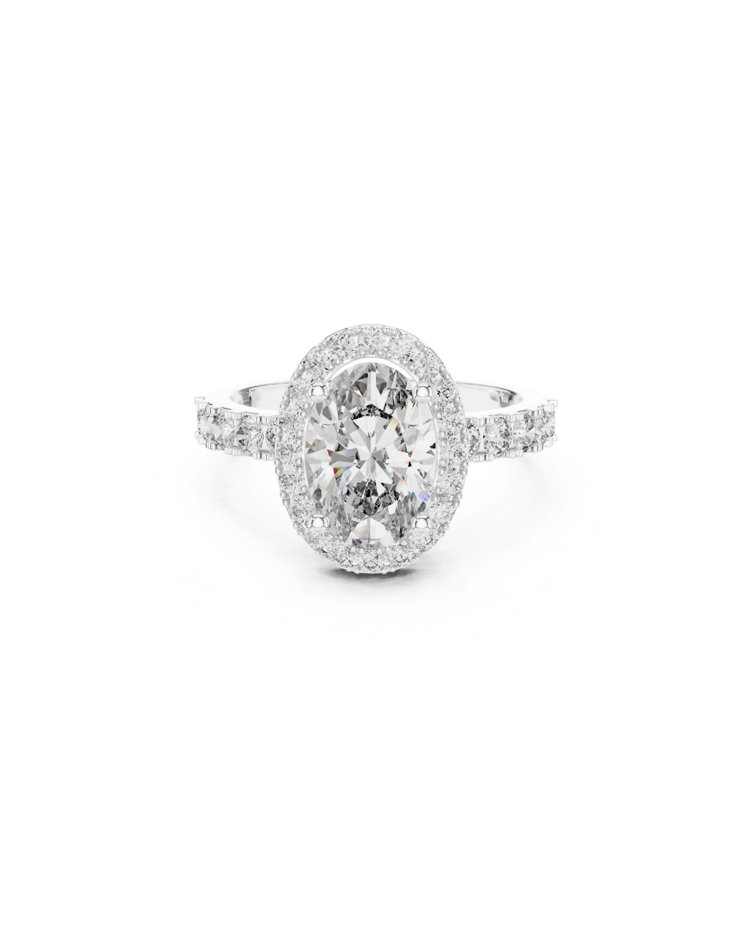 Oval Shape Lab Grown Diamond Ring