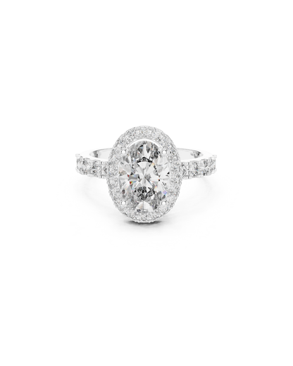 Oval Shape Lab Grown Diamond Ring