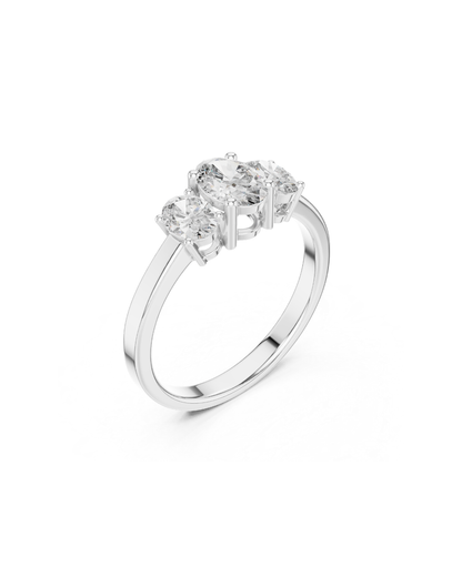 Oval Shape Lab Grown Diamond Ring