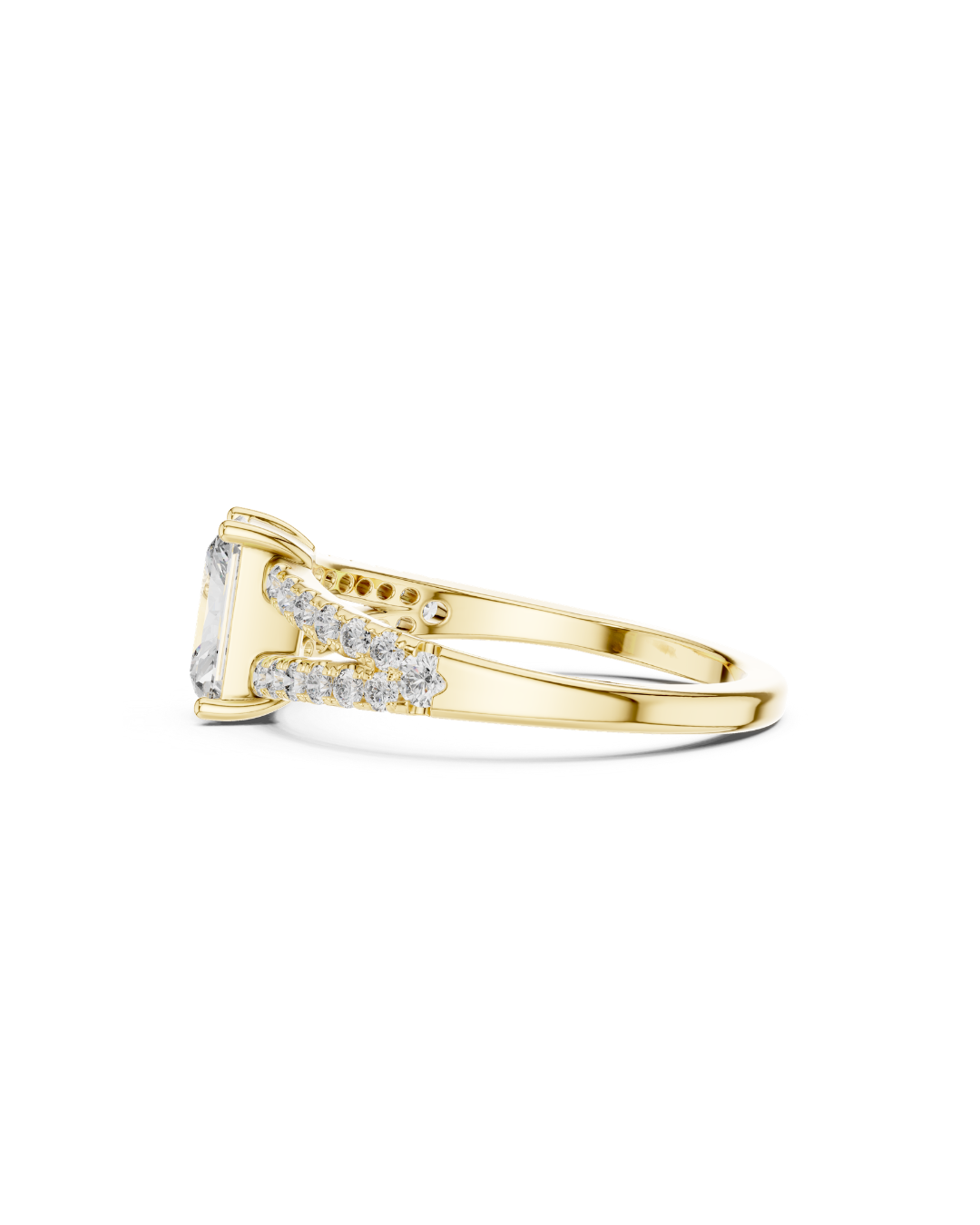 Radiant Shape 1.55 CT.Diamond Ring