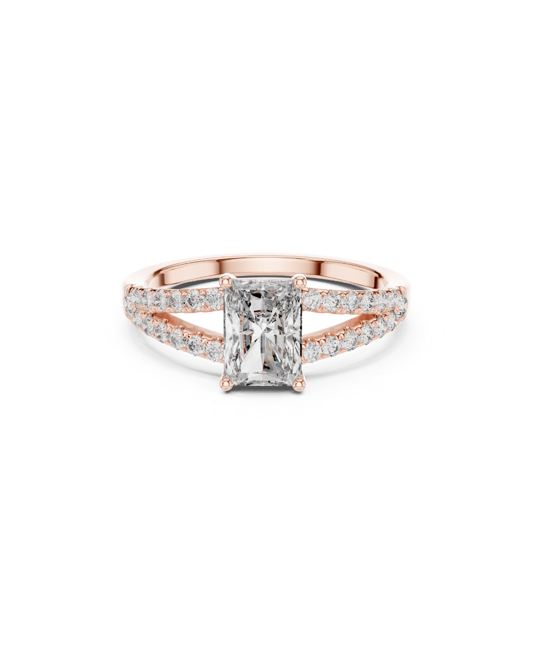 Radiant Shape 1.55 CT.Diamond Ring