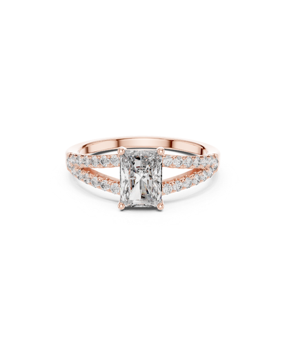 Radiant Shape 1.55 CT.Diamond Ring