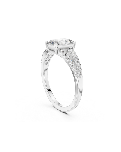 Radiant Shape 1.55 CT.Diamond Ring