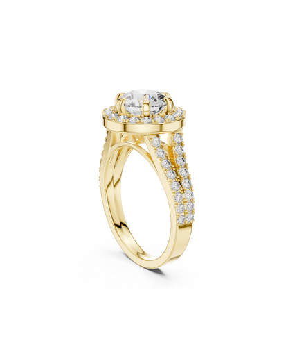 Round Shape Lab Grown Diamond Ring
