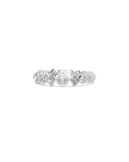 Emerald-Aser Mix Lab grown Diamond Bracelet