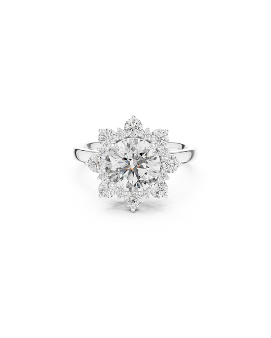 Round Shape 2.74 CT.Diamond Ring