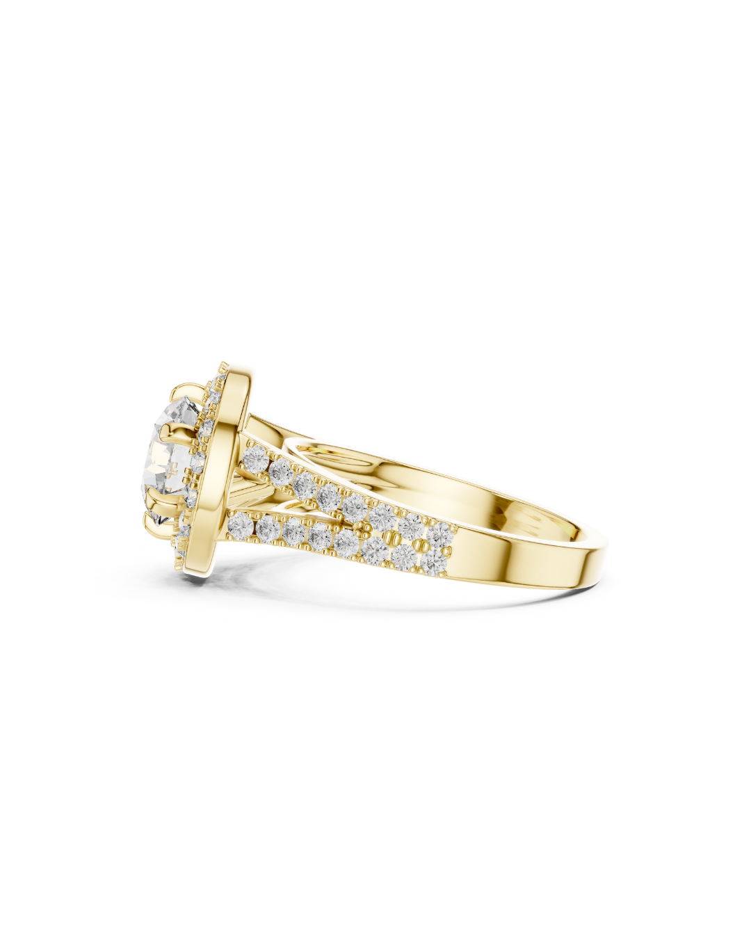 Round Shape Lab Grown Diamond Ring