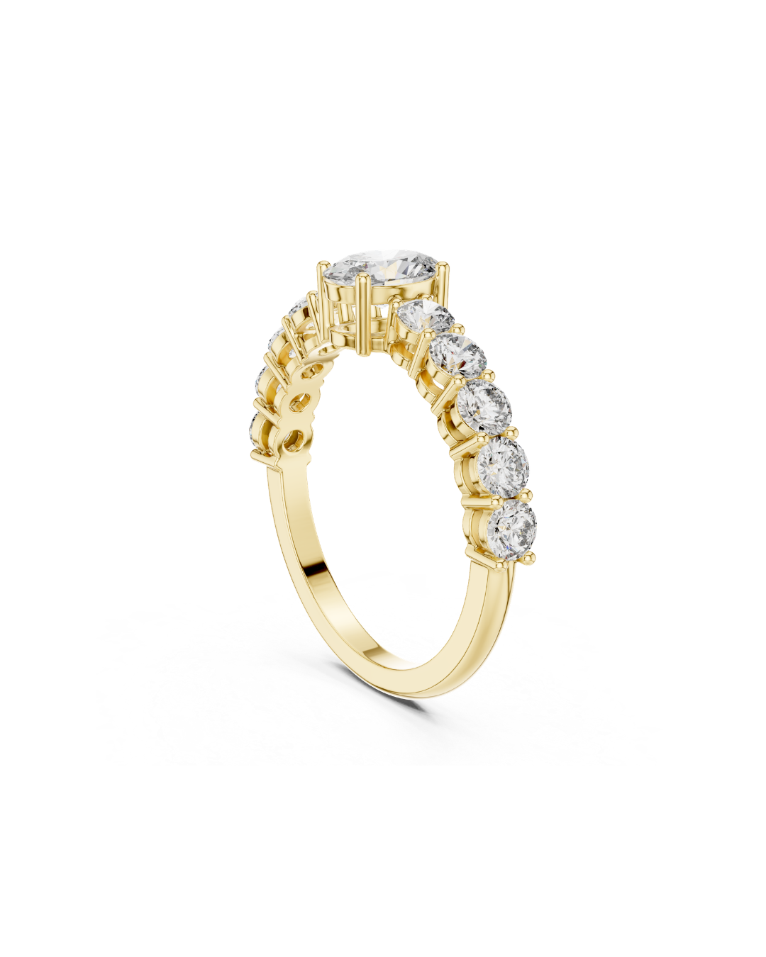 Oval-Round Shape Lab Grown Diamond Ring